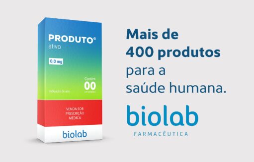 Imagem com caixa de produto e a inscrição Mais de 400 produtos para a saúde humana.