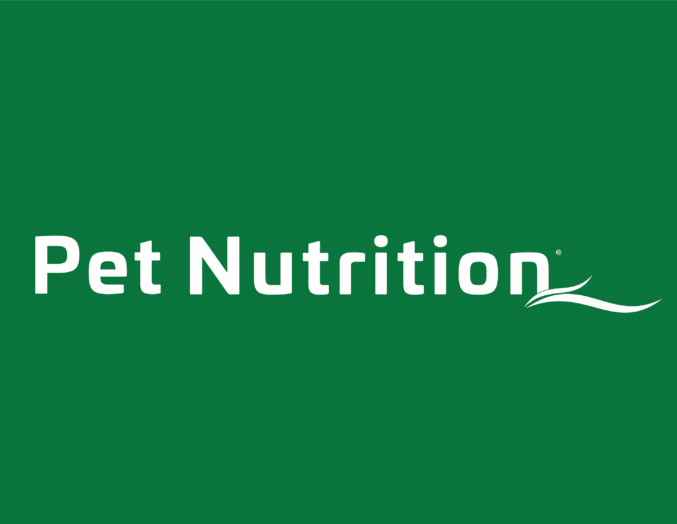 Pet Nutrition logo on a green background