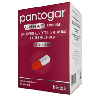 Packshot de Pantogar Unhas com 60 cápsulas